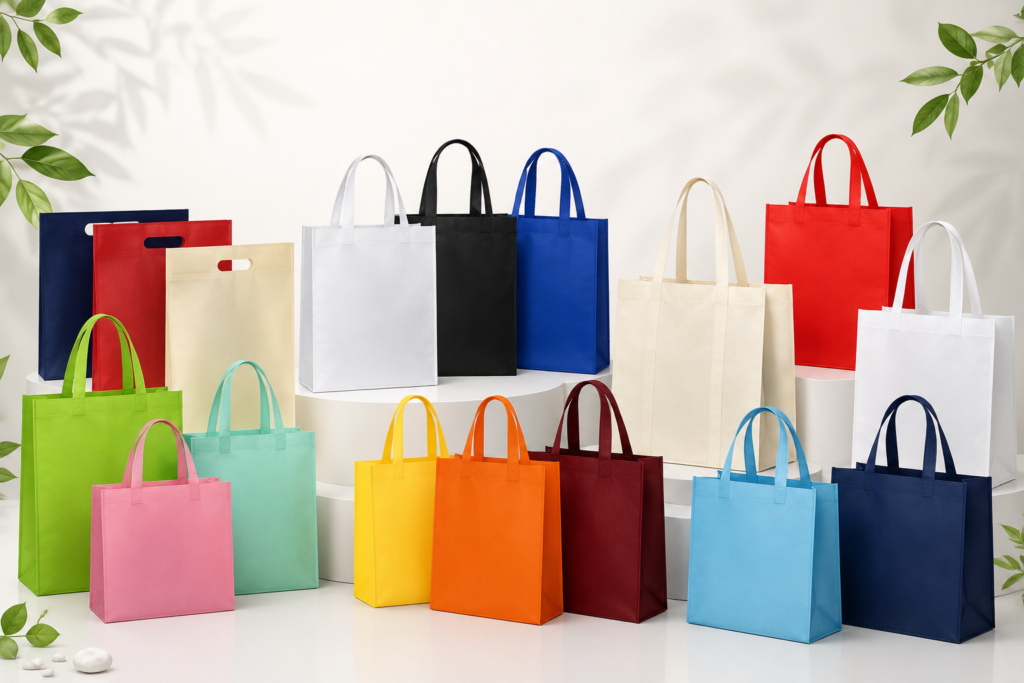 LOOP HANDLE NON WOVEN BOX BAGS​